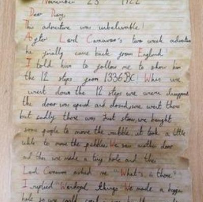 Delightful diaries from Year 3
