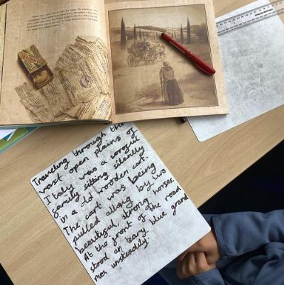 The Matchbox Diary allowed us to write visual setting descriptions