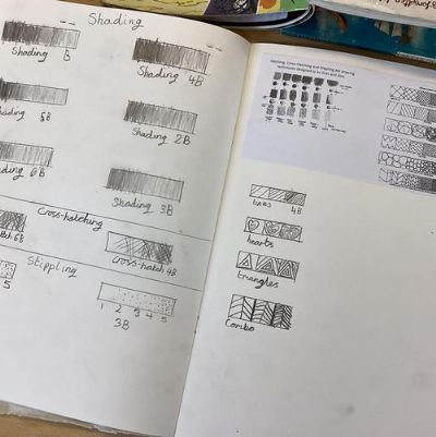 Practising various shading techniques